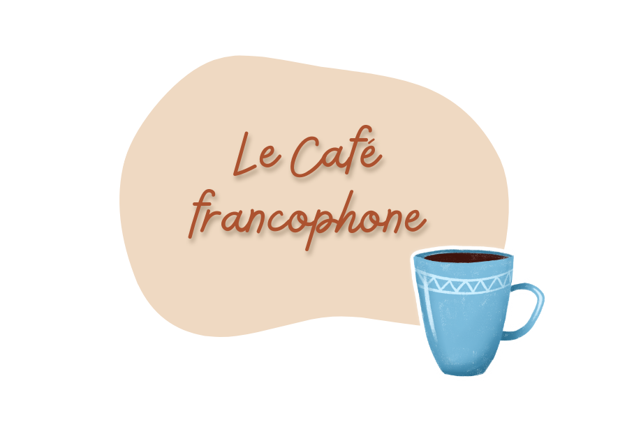 Logo de notre cours de conversation : Le Café francophone.